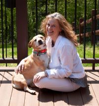 Photo of Dr. Dottie Brown and her dog
