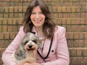 photo of Fleming Samuels and her dog Shirley