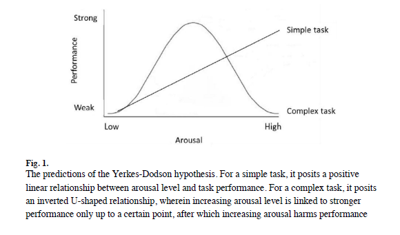 diagram of the Yerkes-Dodson Hypothesis