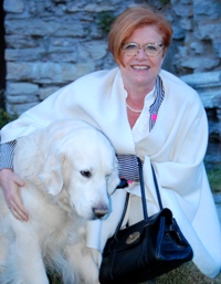 Governor of Gotland and her dog