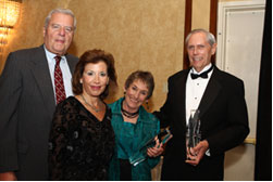 Cindy Vogels presenting the President's Award in 2006